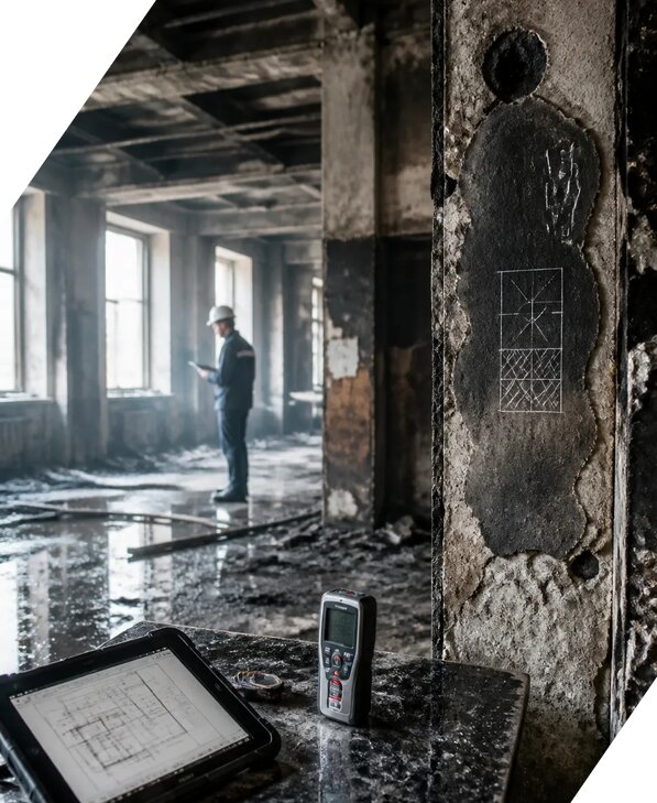 Обследование зданий после пожара в Валуйках от 15968 р. | ЭкспертизаРоссия